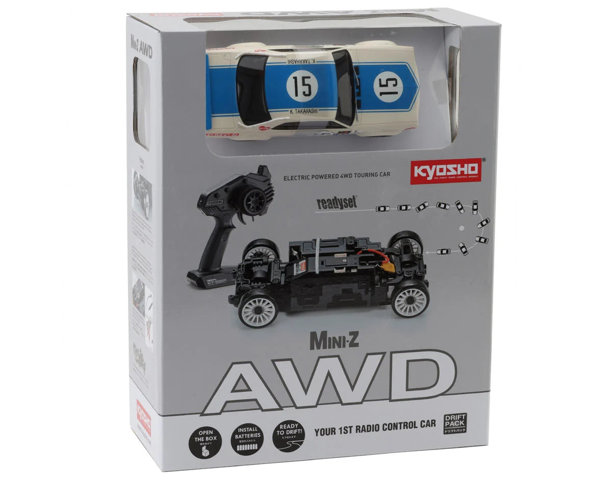 Kyosho MA-020 Mini-Z AWD ReadySet with Nissan Skyline 2000GT-R Body (Blue)